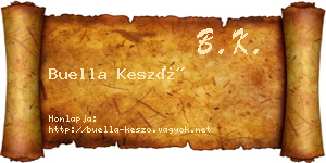 Buella Kesző névjegykártya